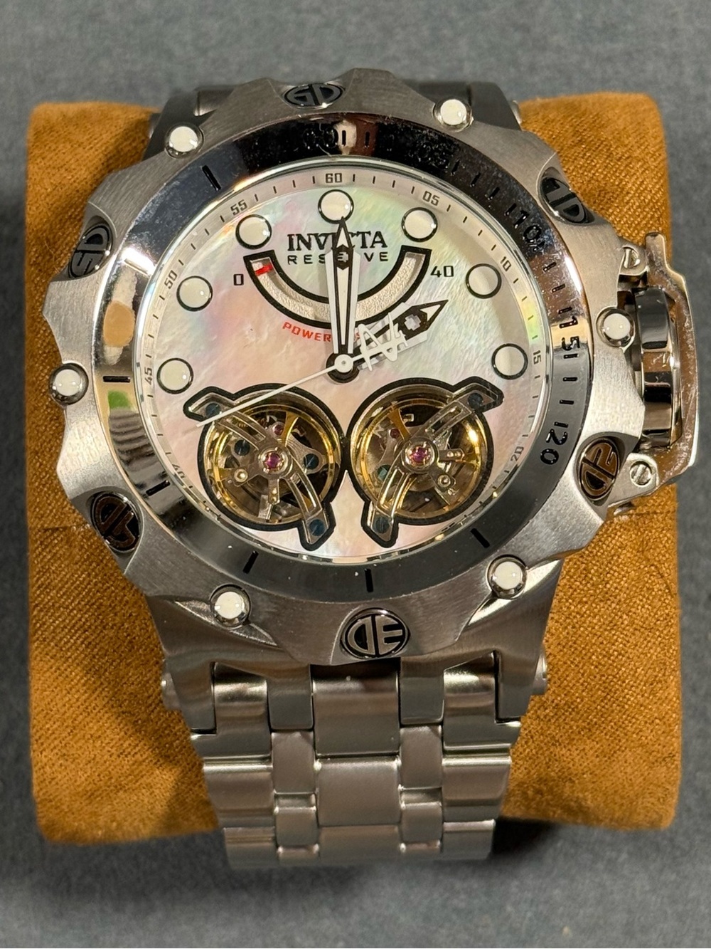 Invicta 33536 Reserve Venom Automatic Silver Stainless Mother-of-Pearl Dial